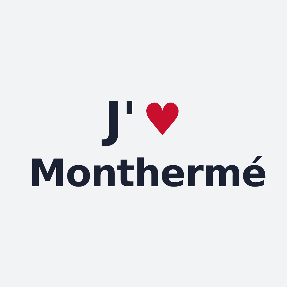 Poster personnalisé Monthermé — design J'aime Monthermé