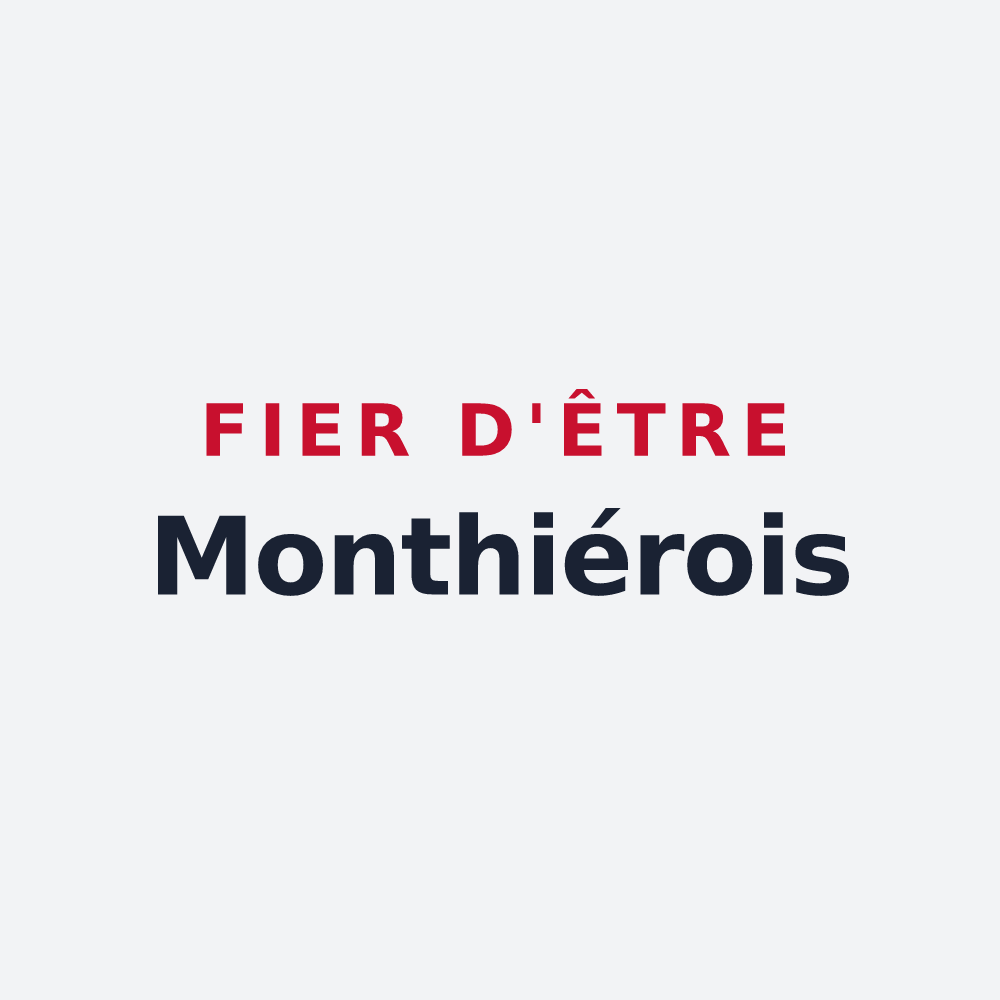 Poster « Fier d'être Monthiérois » — design pour Monthiers