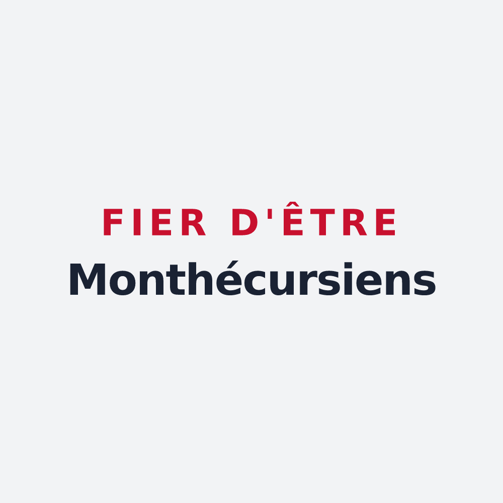 Poster « Fier d'être Monthécursiens » — design pour Monthureux-le-Sec