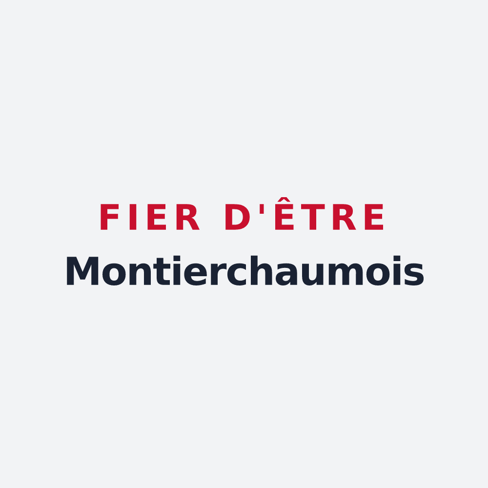 Poster « Fier d'être Montierchaumois » — design pour Montierchaume