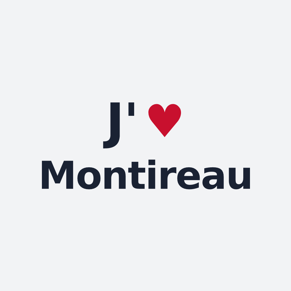 Poster personnalisé Montireau — design J'aime Montireau