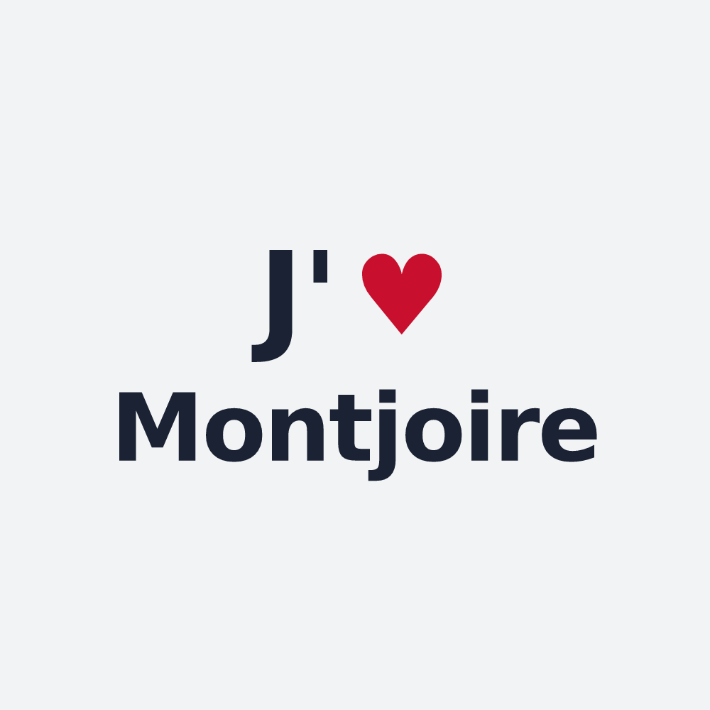 Poster personnalisé Montjoire — design J'aime Montjoire