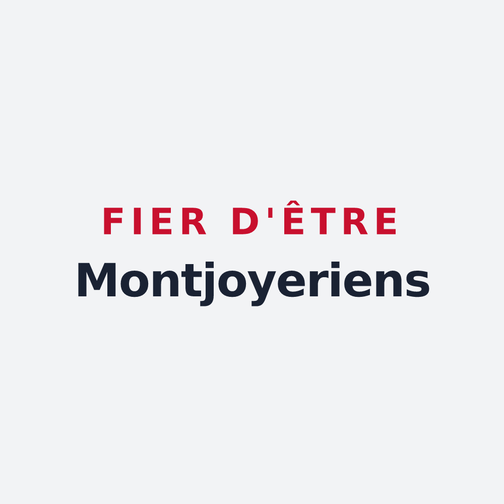 Poster « Fier d'être Montjoyeriens » — design pour Montjoyer