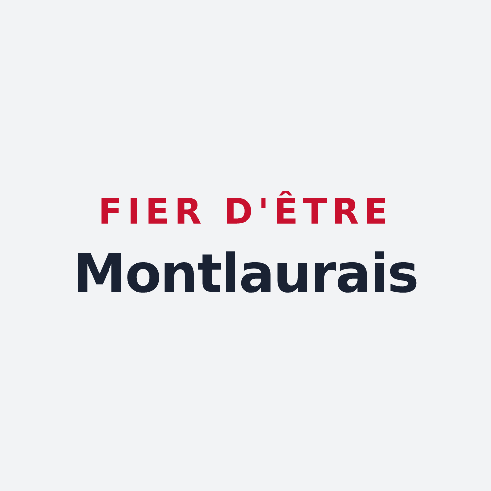 Poster « Fier d'être Montlaurais » — design pour Montlaur