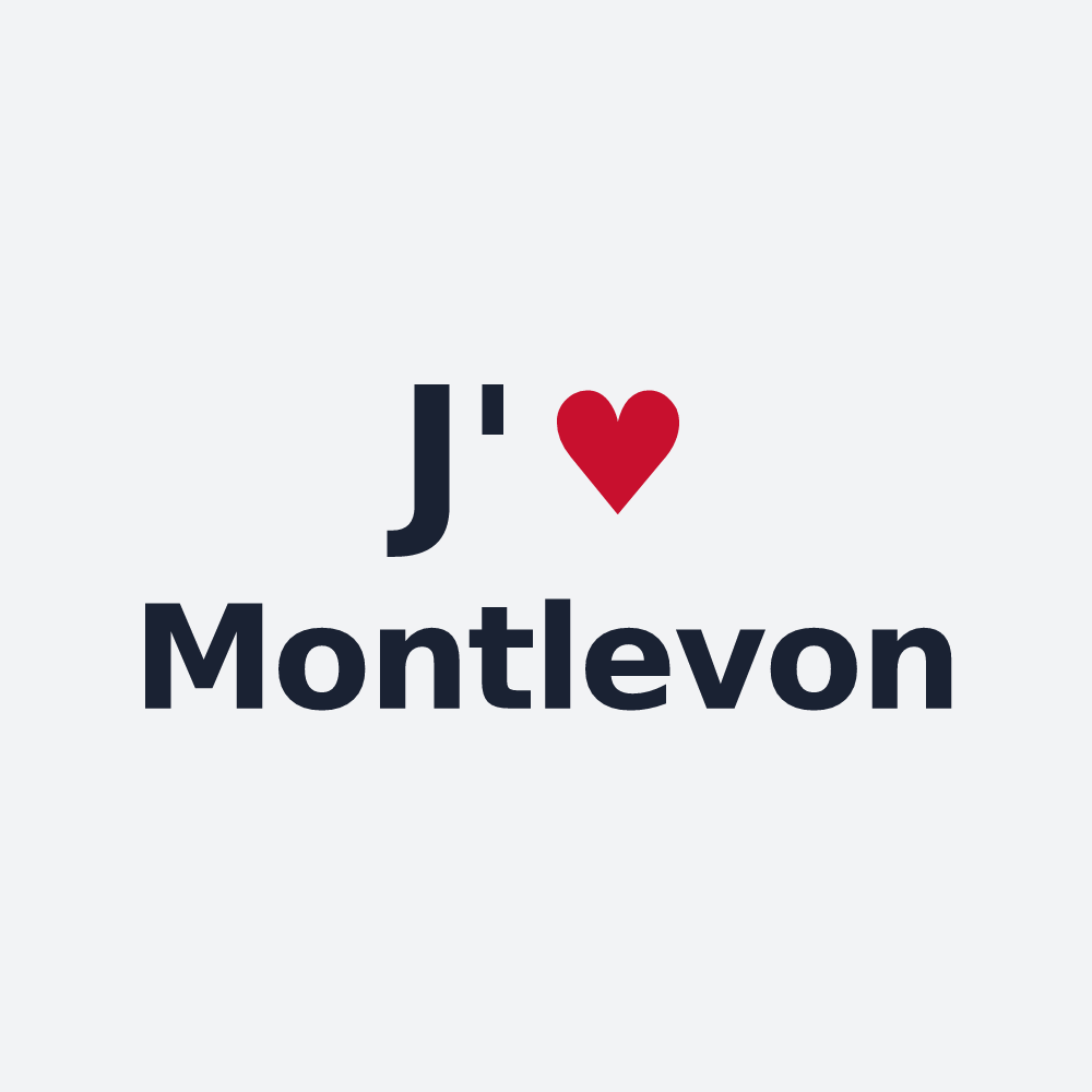 Poster personnalisé Montlevon — design J'aime Montlevon