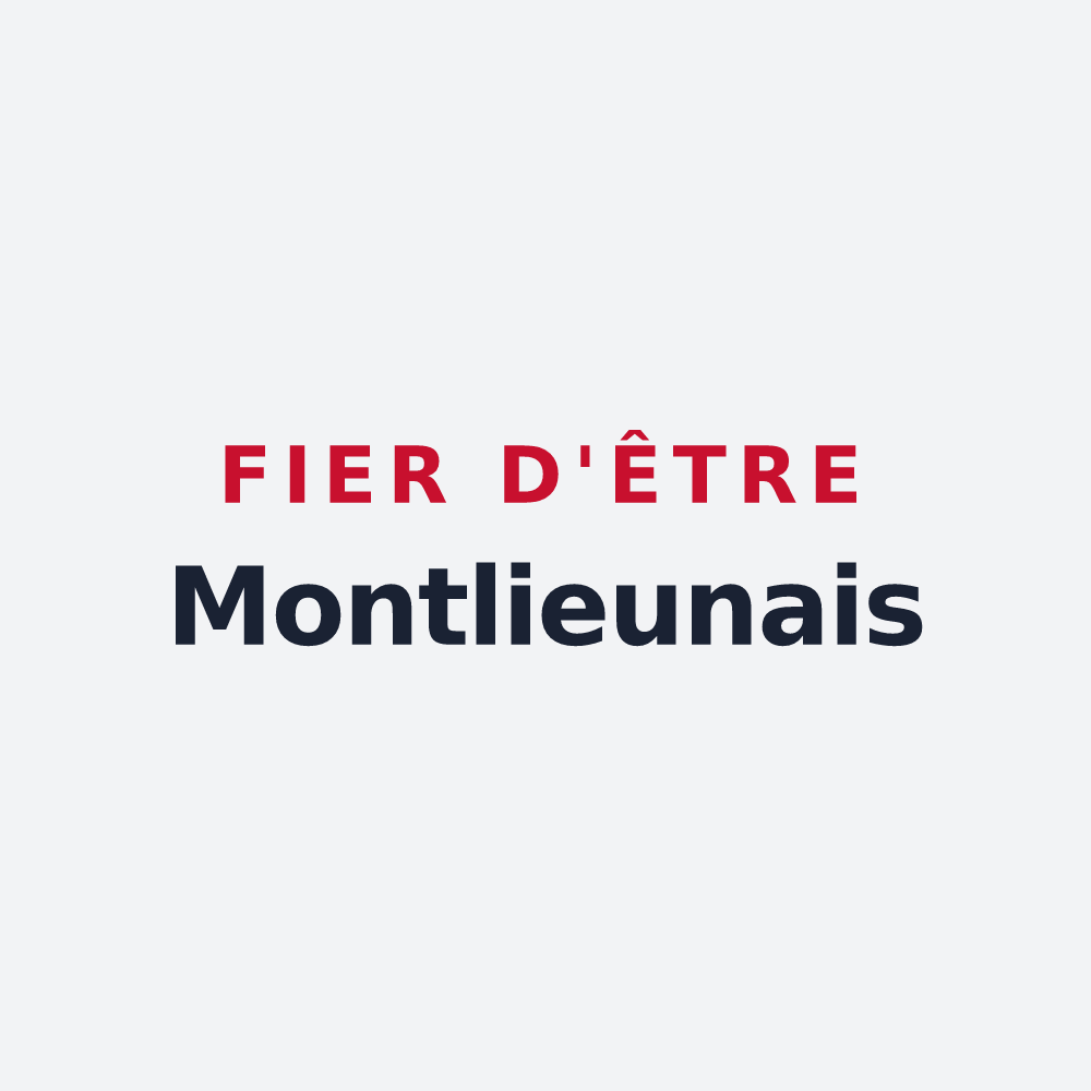 Poster « Fier d'être Montlieunais » — design pour Montlieu-la-Garde