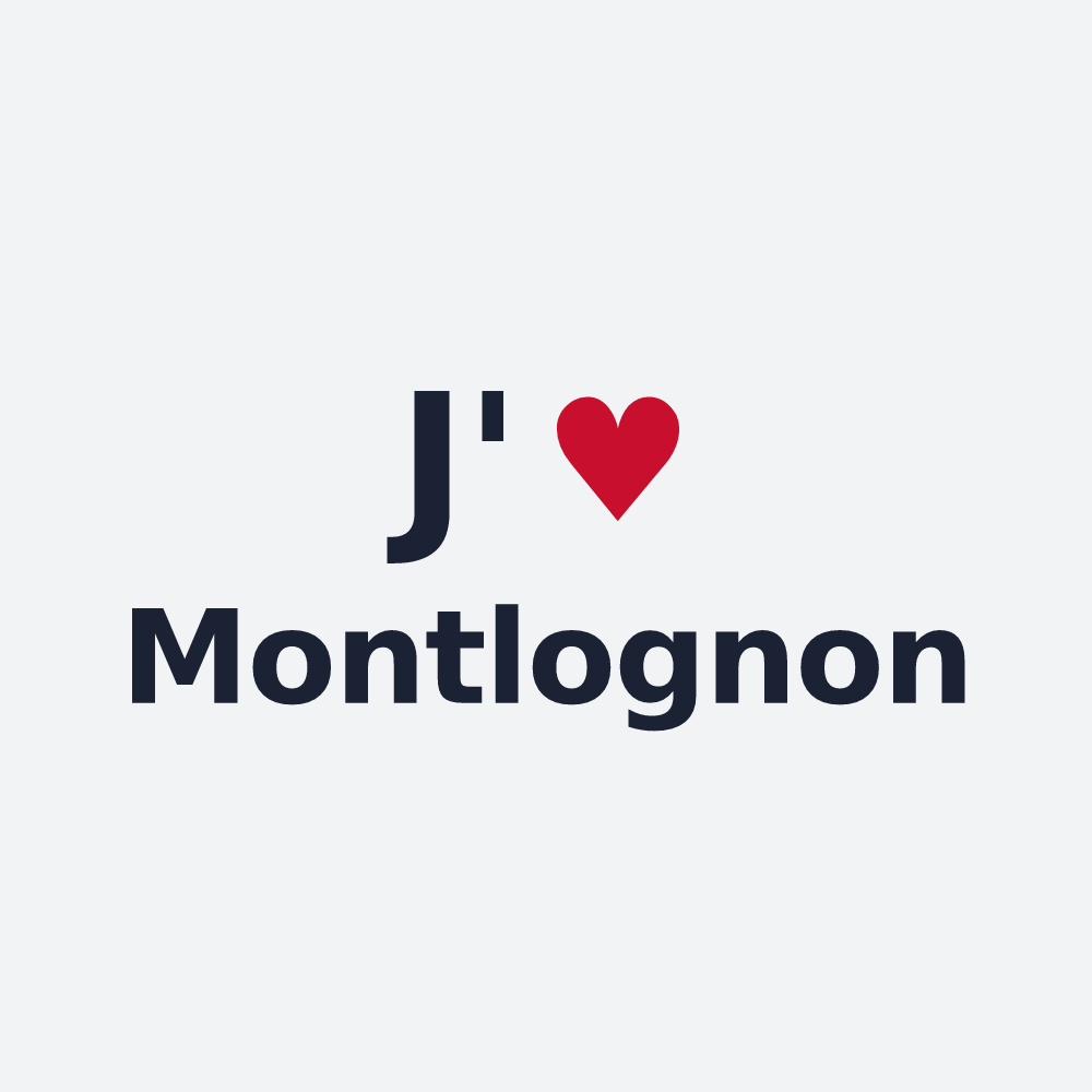 Poster personnalisé Montlognon — design J'aime Montlognon