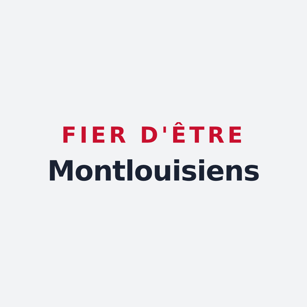 Poster « Fier d'être Montlouisiens » — design pour Montlouis-sur-Loire