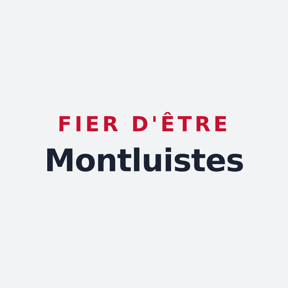 Poster « Fier d'être Montluistes » — design pour Montluel