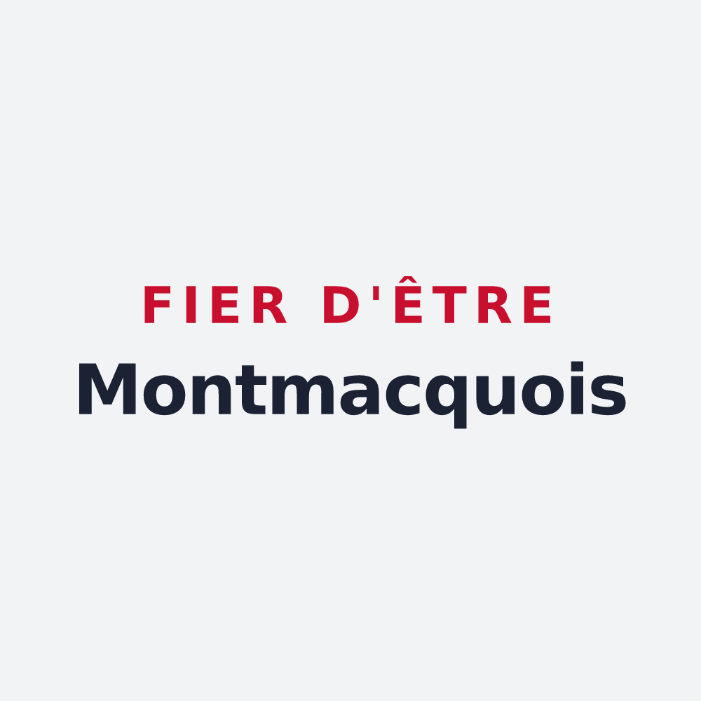 Poster « Fier d'être Montmacquois » — design pour Montmacq