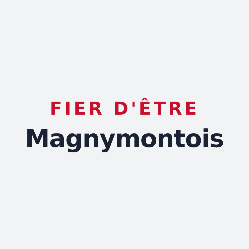 Poster « Fier d'être Magnymontois » — design pour Montmagny
