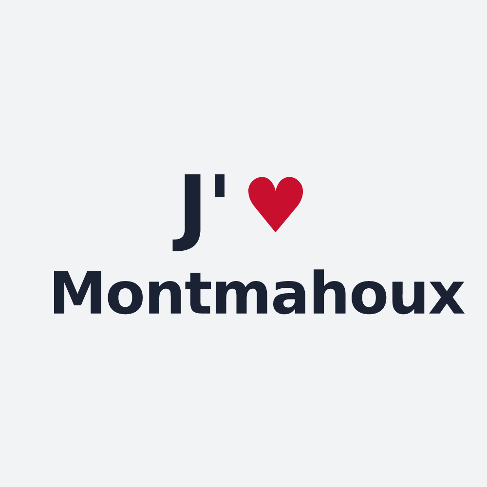 Poster personnalisé Montmahoux — design J'aime Montmahoux