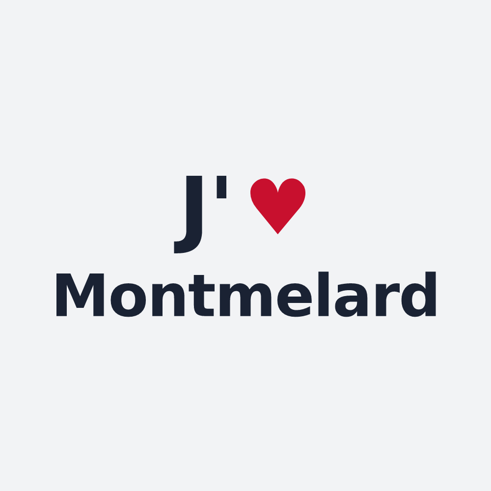 Poster personnalisé Montmelard — design J'aime Montmelard