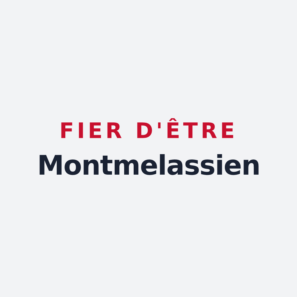 Poster « Fier d'être Montmelassien » — design pour Montmelas-Saint-Sorlin