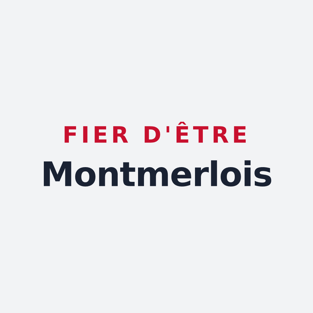 Poster « Fier d'être Montmerlois » — design pour Montmerle-sur-Saône