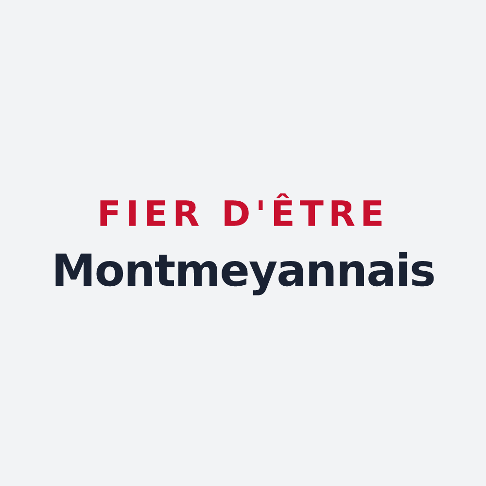 Poster « Fier d'être Montmeyannais » — design pour Montmeyan