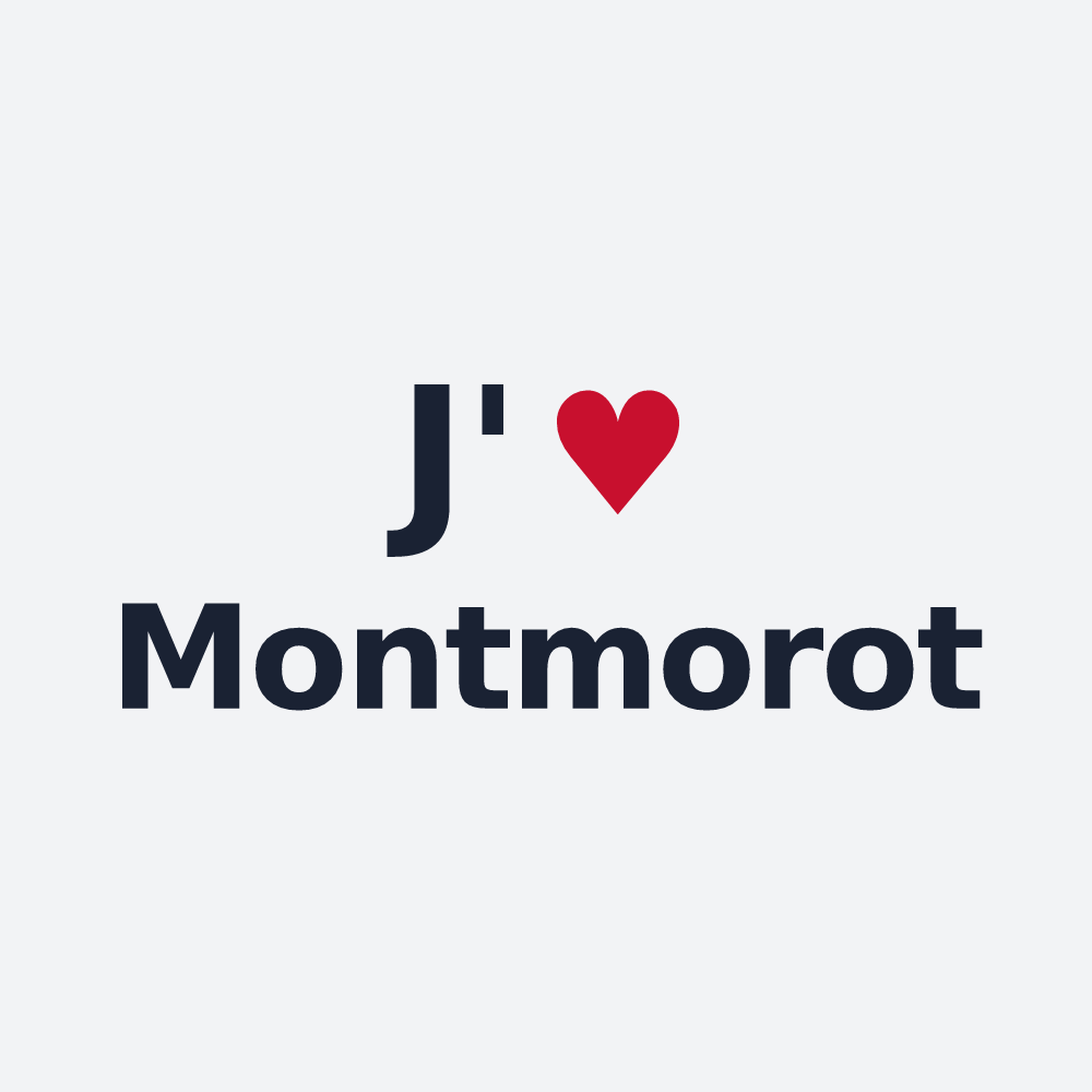 Poster personnalisé Montmorot — design J'aime Montmorot
