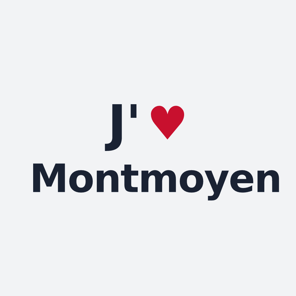 Poster personnalisé Montmoyen — design J'aime Montmoyen