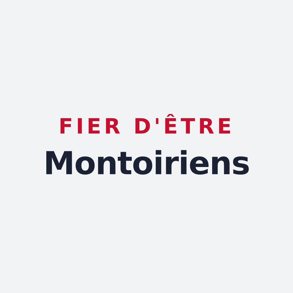 Poster « Fier d'être Montoiriens » — design pour Montoire-sur-le-Loir