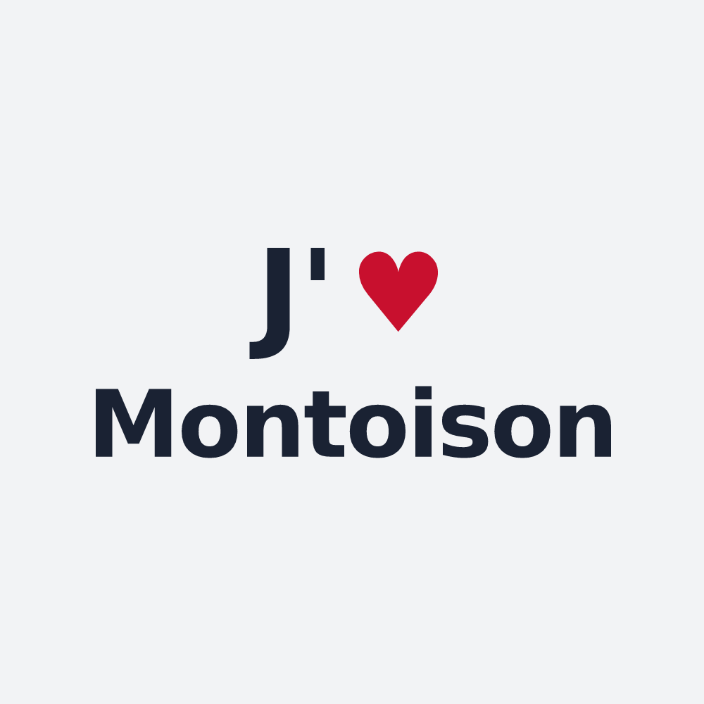 Poster personnalisé Montoison — design J'aime Montoison
