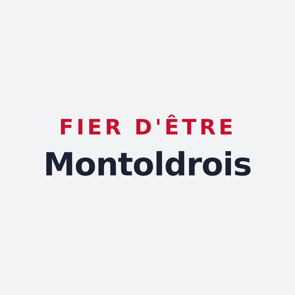 Poster « Fier d'être Montoldrois » — design pour Montoldre