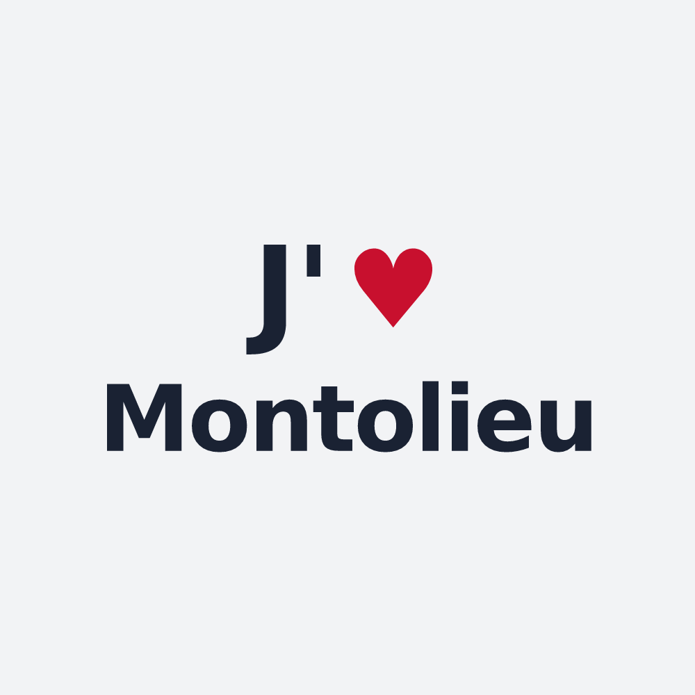 Poster personnalisé Montolieu — design J'aime Montolieu