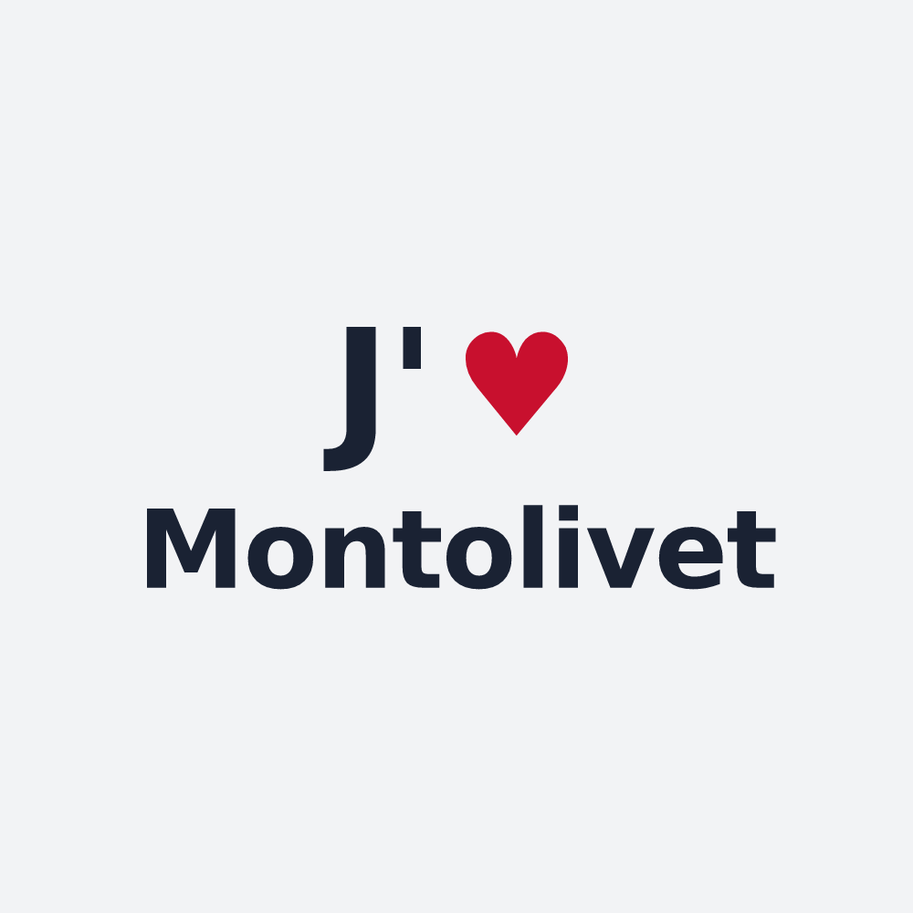 Poster personnalisé Montolivet — design J'aime Montolivet
