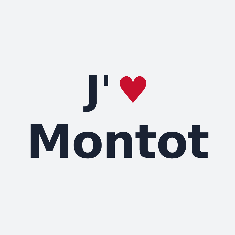 Poster personnalisé Montot — design J'aime Montot