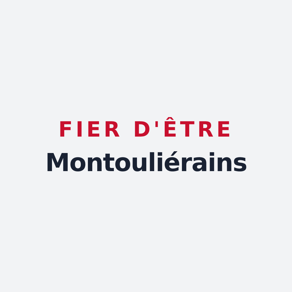 Poster « Fier d'être Montouliérains » — design pour Montouliers