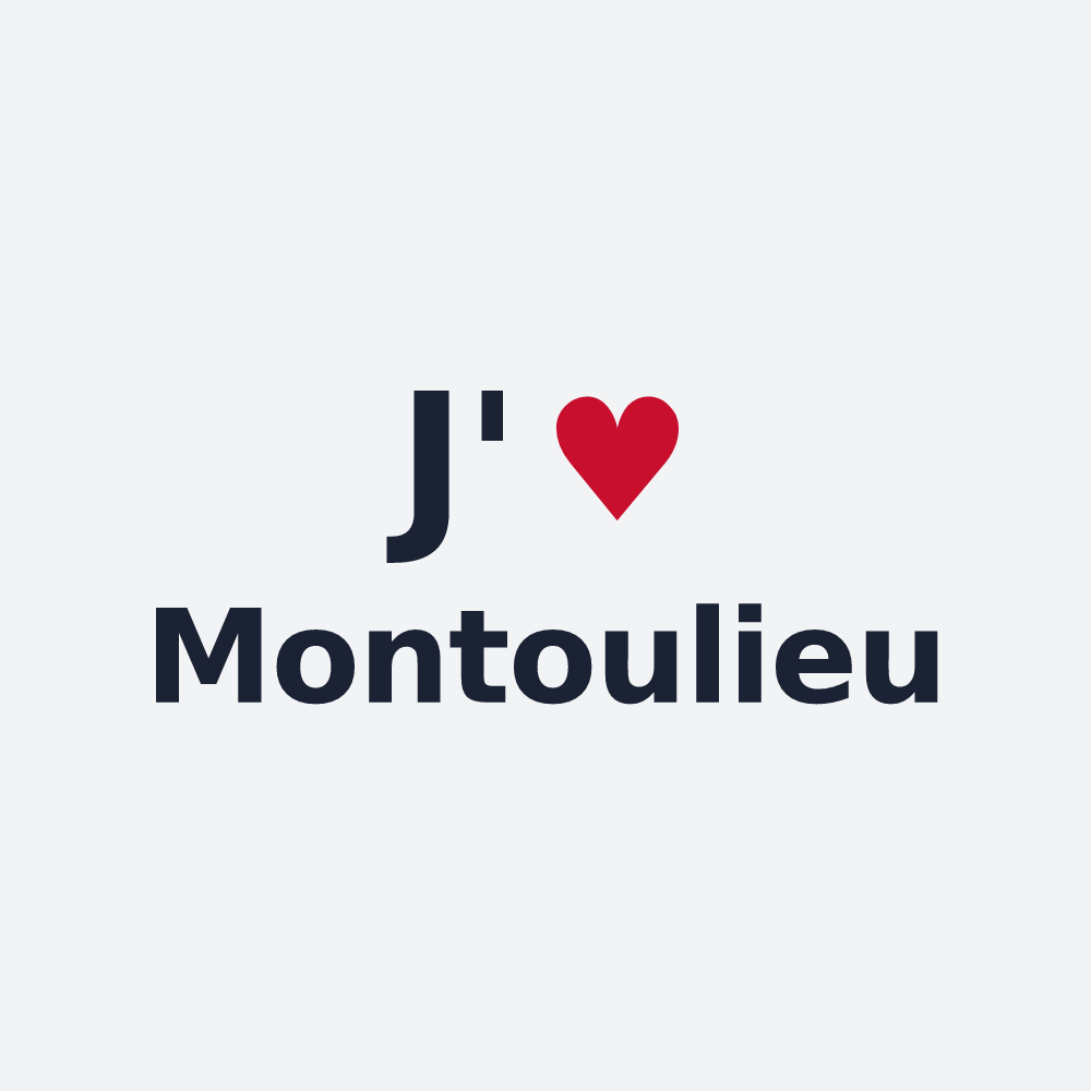 Poster personnalisé Montoulieu — design J'aime Montoulieu