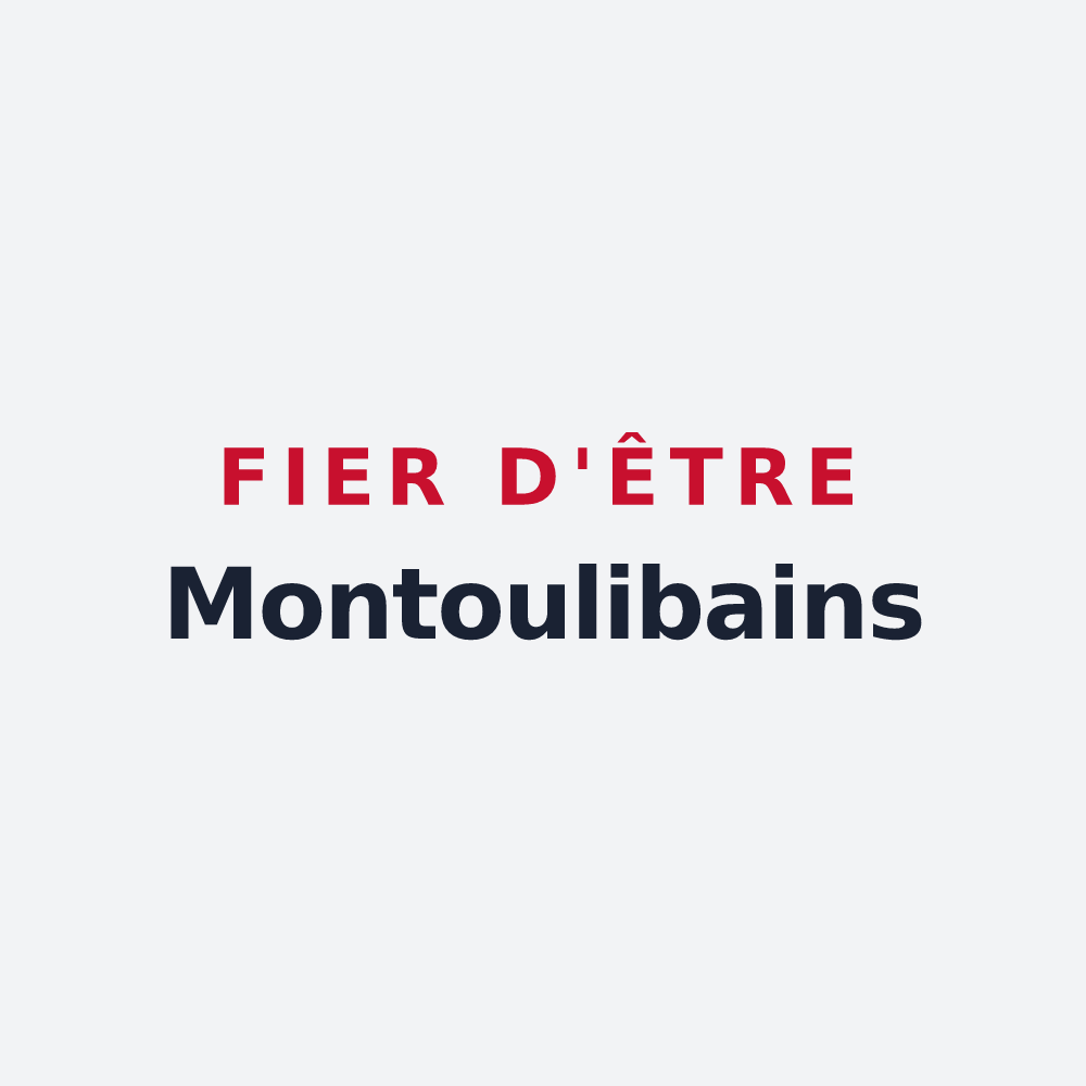 Poster « Fier d'être Montoulibains » — design pour Montoulieu