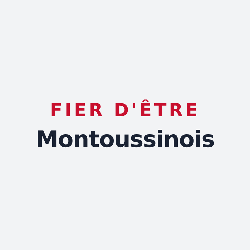 Poster « Fier d'être Montoussinois » — design pour Montoussin