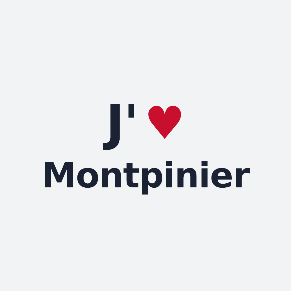 Poster personnalisé Montpinier — design J'aime Montpinier