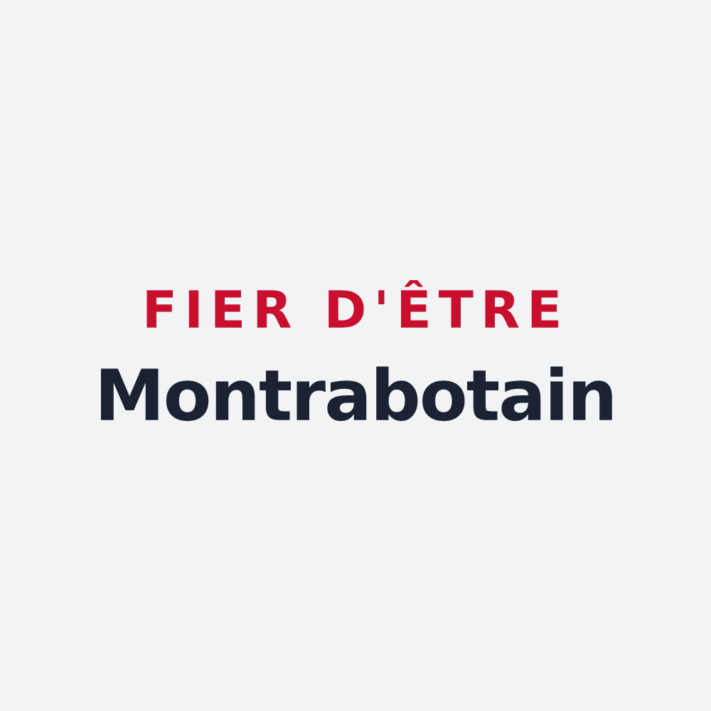 Poster « Fier d'être Montrabotain » — design pour Montrabot