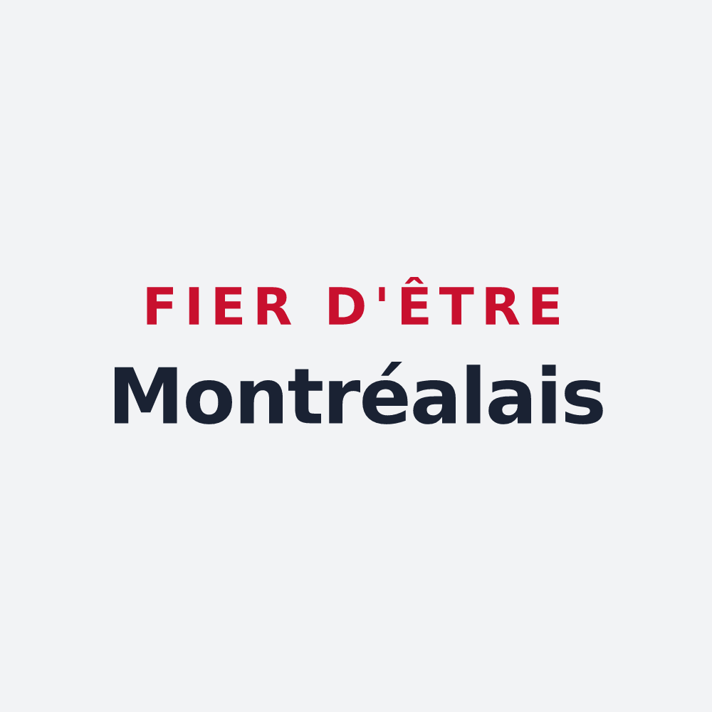 Poster « Fier d'être Montréalais » — design pour Montréal-les-Sources