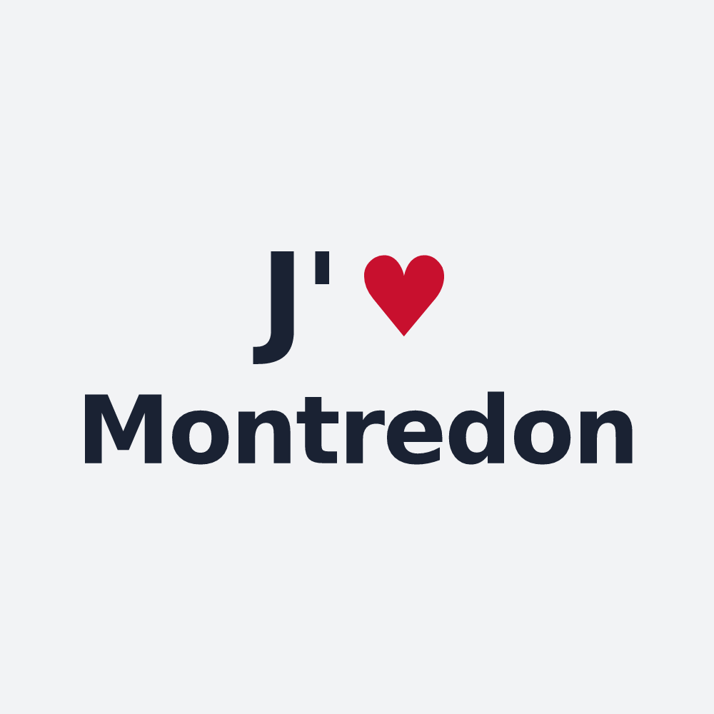 Poster personnalisé Montredon — design J'aime Montredon