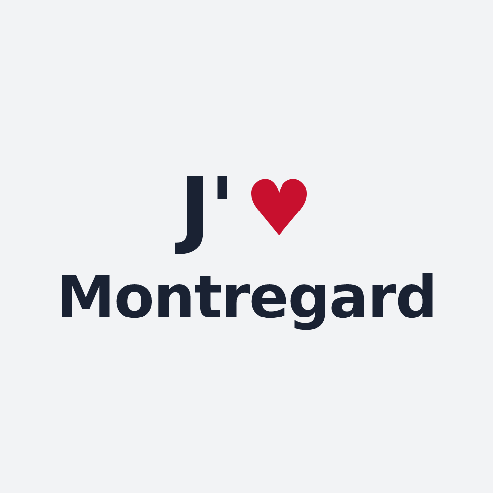 Poster personnalisé Montregard — design J'aime Montregard