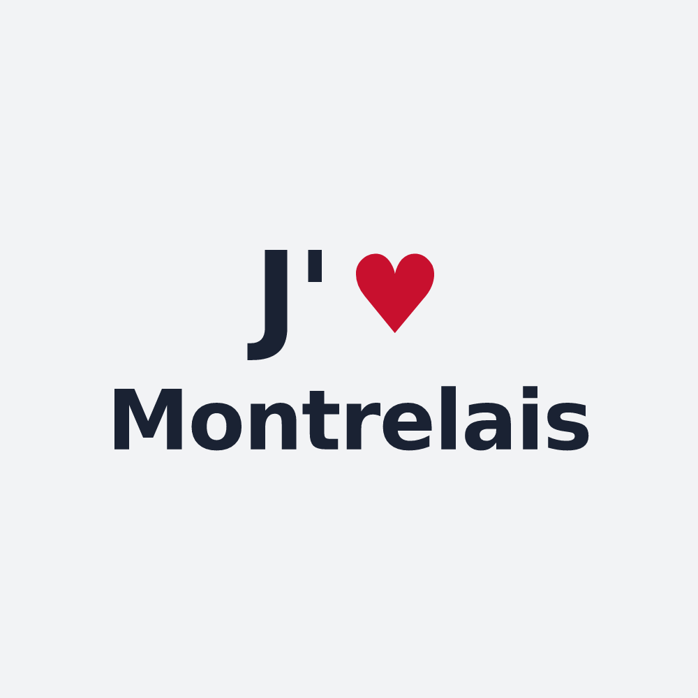 Poster personnalisé Montrelais — design J'aime Montrelais