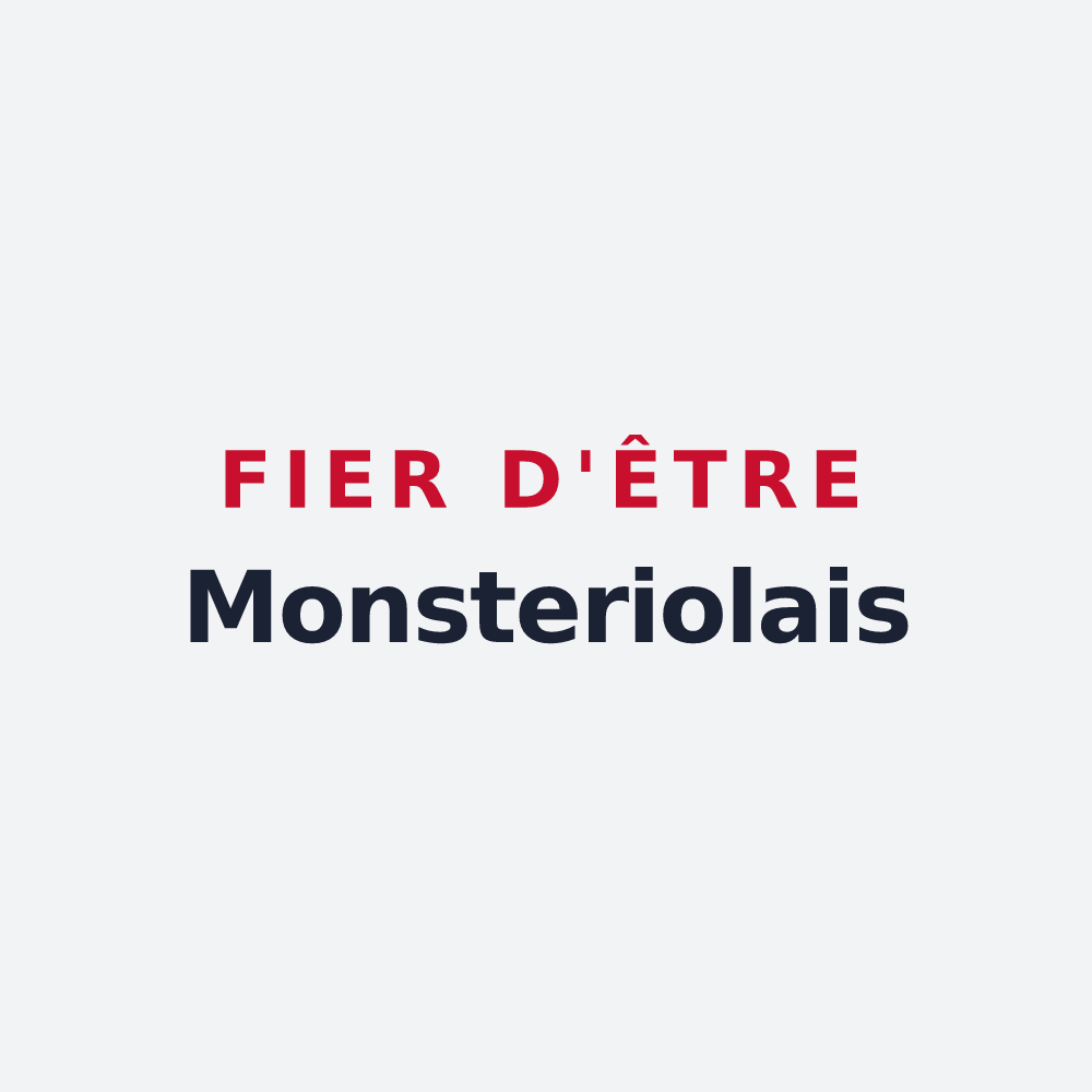 Poster « Fier d'être Monsteriolais » — design pour Montreuil-sur-Loir