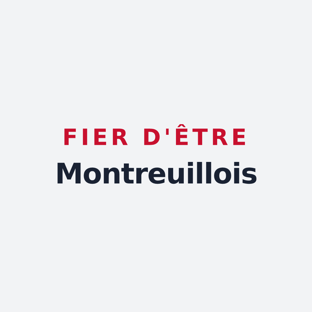 Poster « Fier d'être Montreuillois » — design pour Montreuil-sur-Thérain