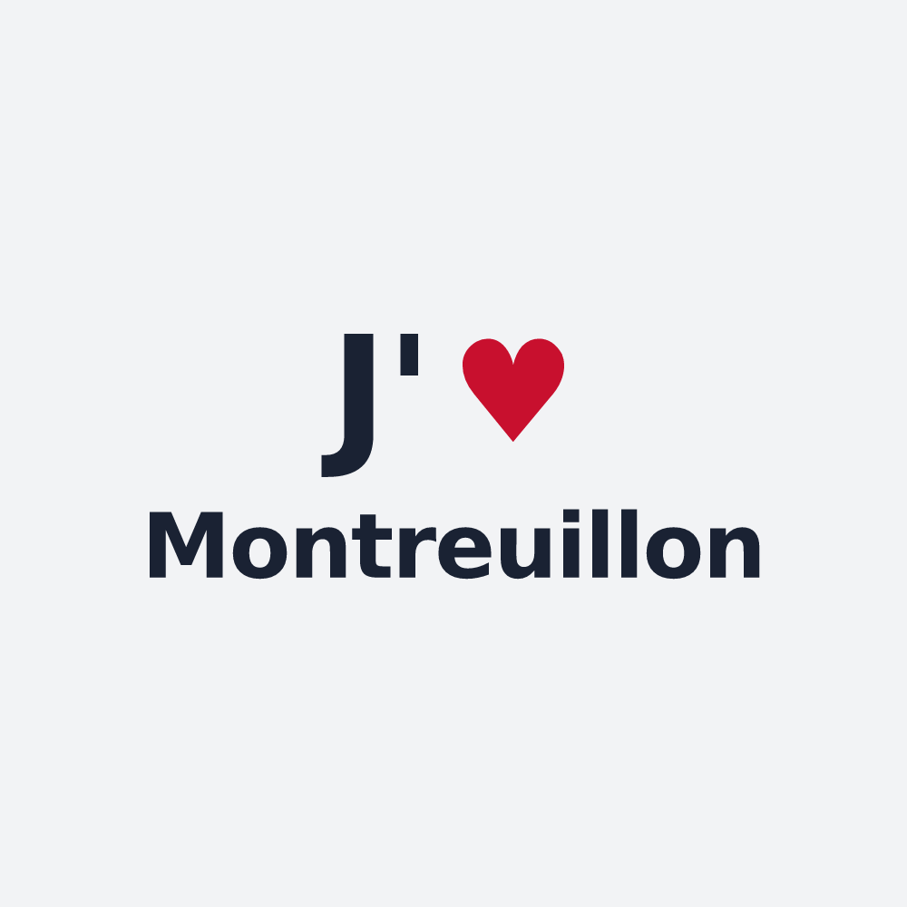 Poster personnalisé Montreuillon — design J'aime Montreuillon