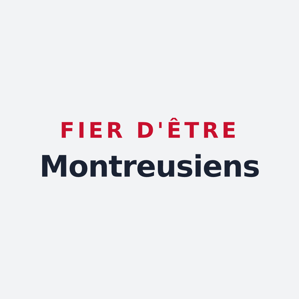 Poster « Fier d'être Montreusiens » — design pour Montreux-Château