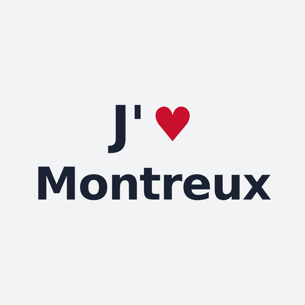 Poster personnalisé Montreux — design J'aime Montreux