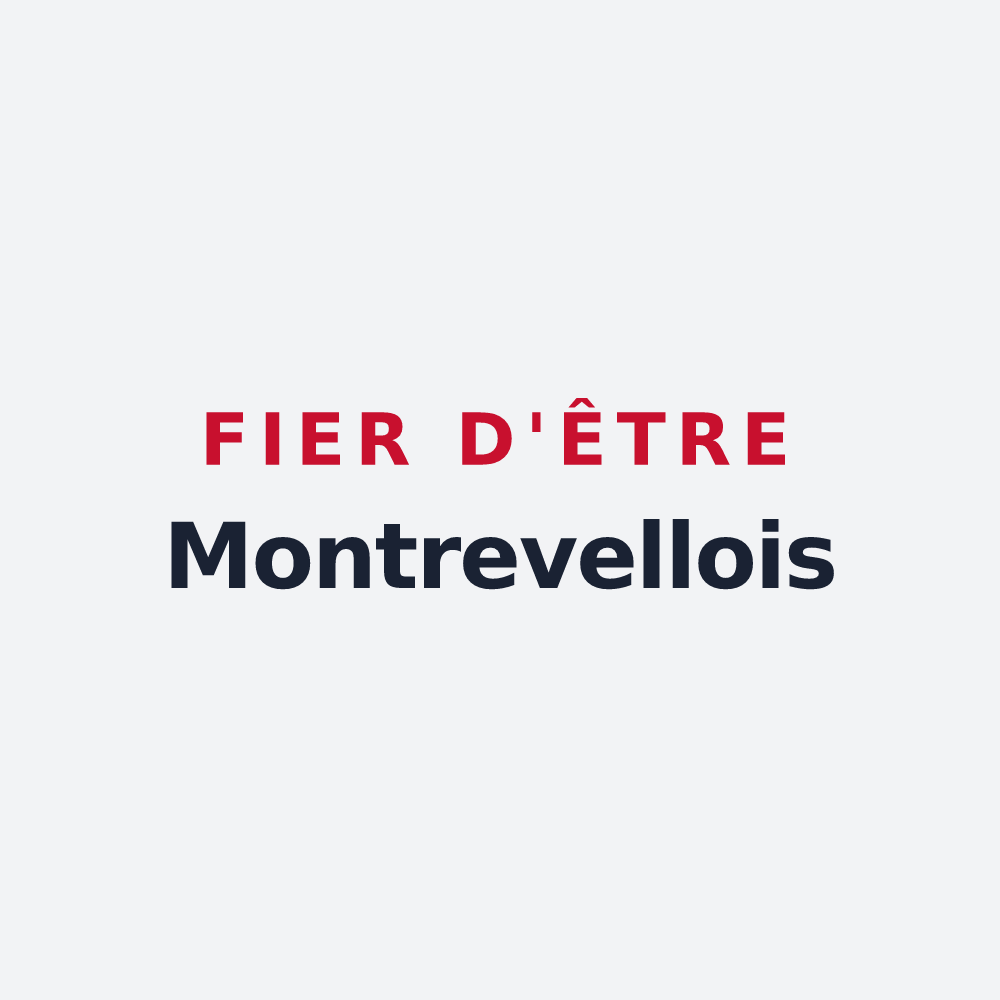 Poster « Fier d'être Montrevellois » — design pour Montrevel-en-Bresse