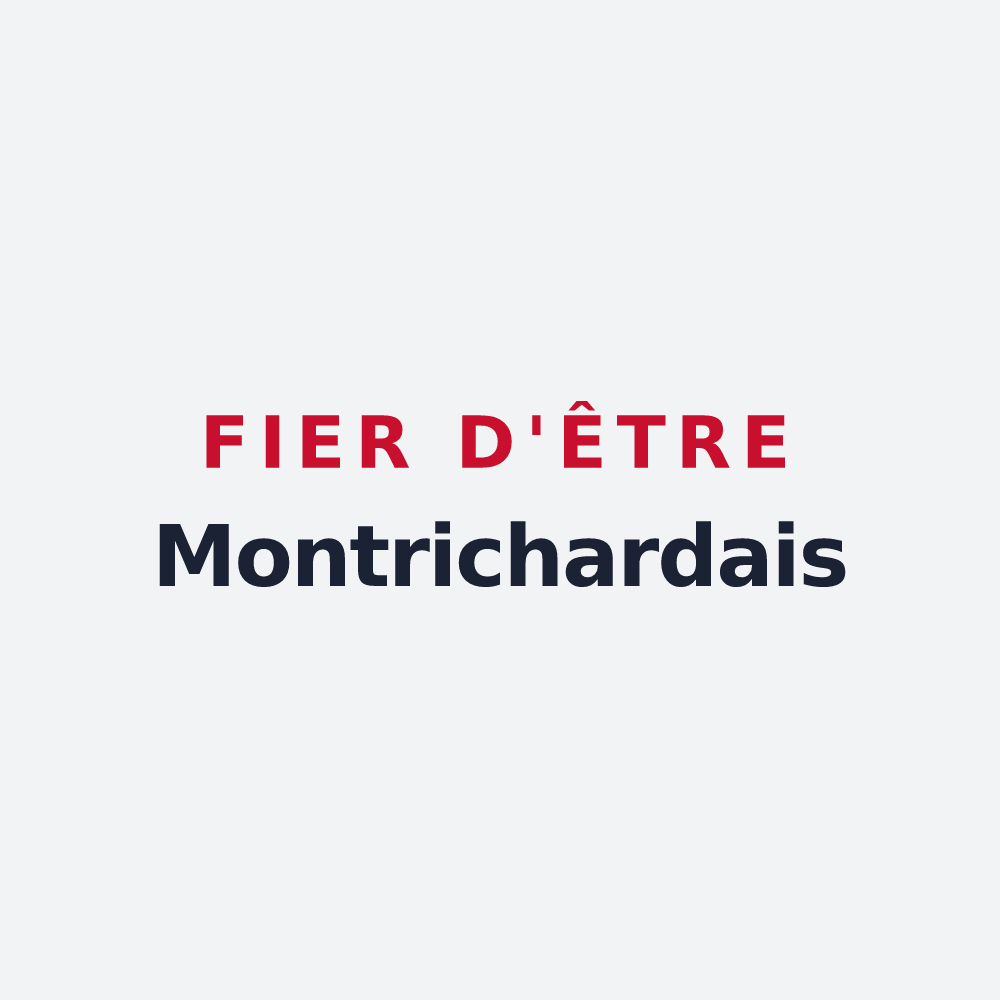 Poster « Fier d'être Montrichardais » — design pour Montrichard Val de Cher