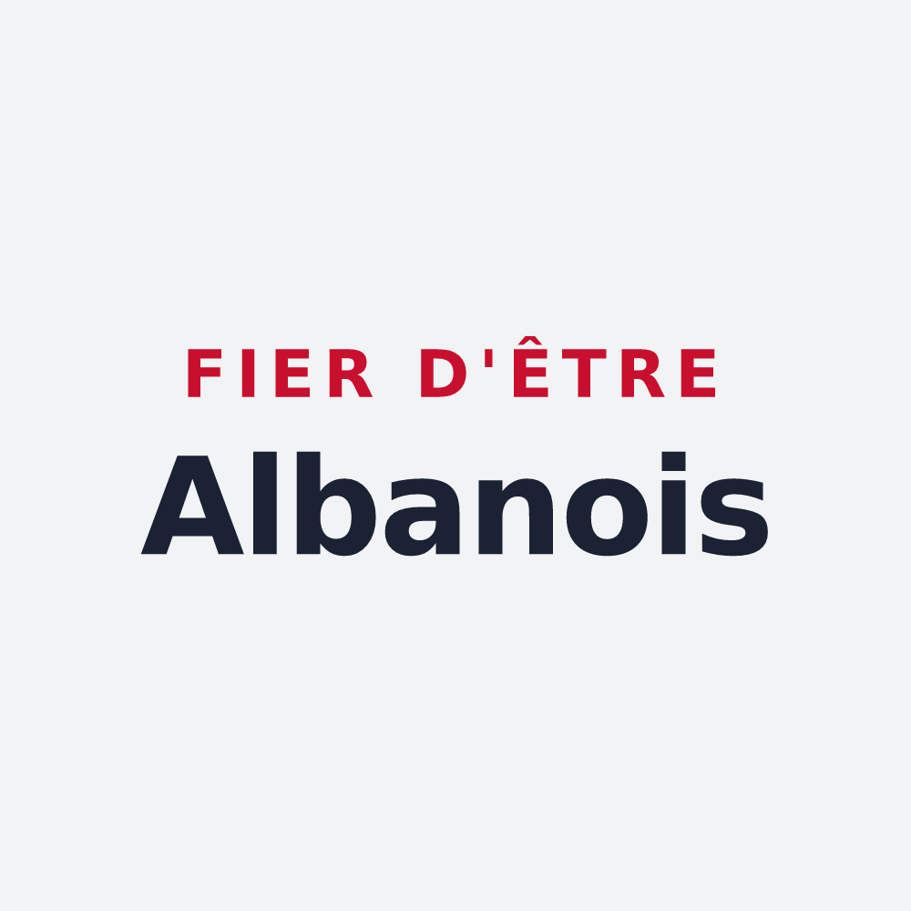 Poster « Fier d'être Albanois » — design pour Montricher-Albanne