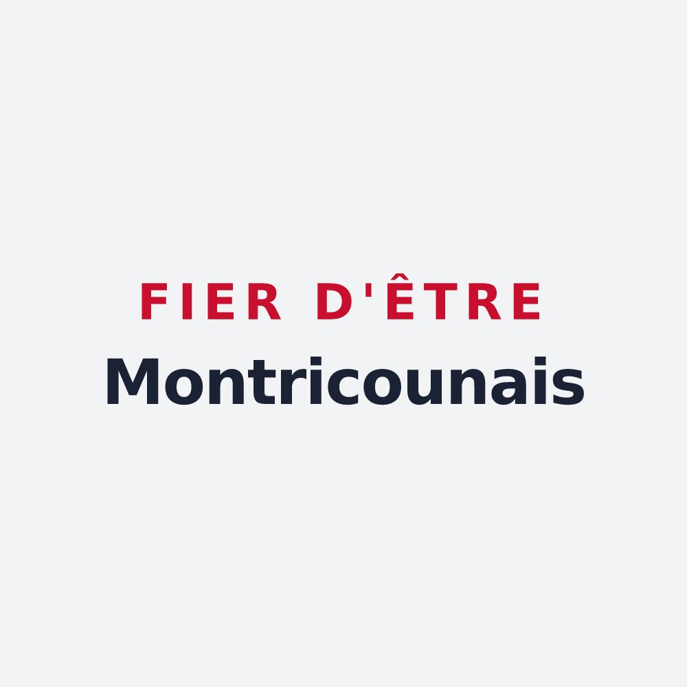 Poster « Fier d'être Montricounais » — design pour Montricoux