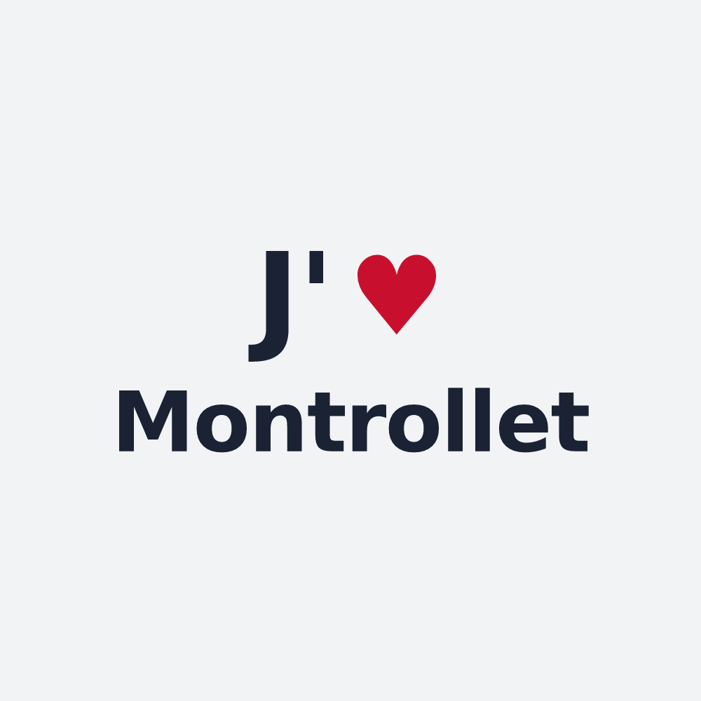 Poster personnalisé Montrollet — design J'aime Montrollet