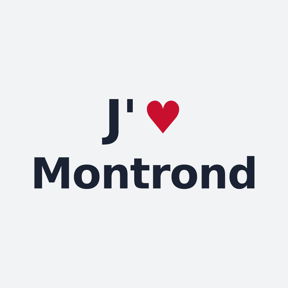 Poster personnalisé Montrond — design J'aime Montrond