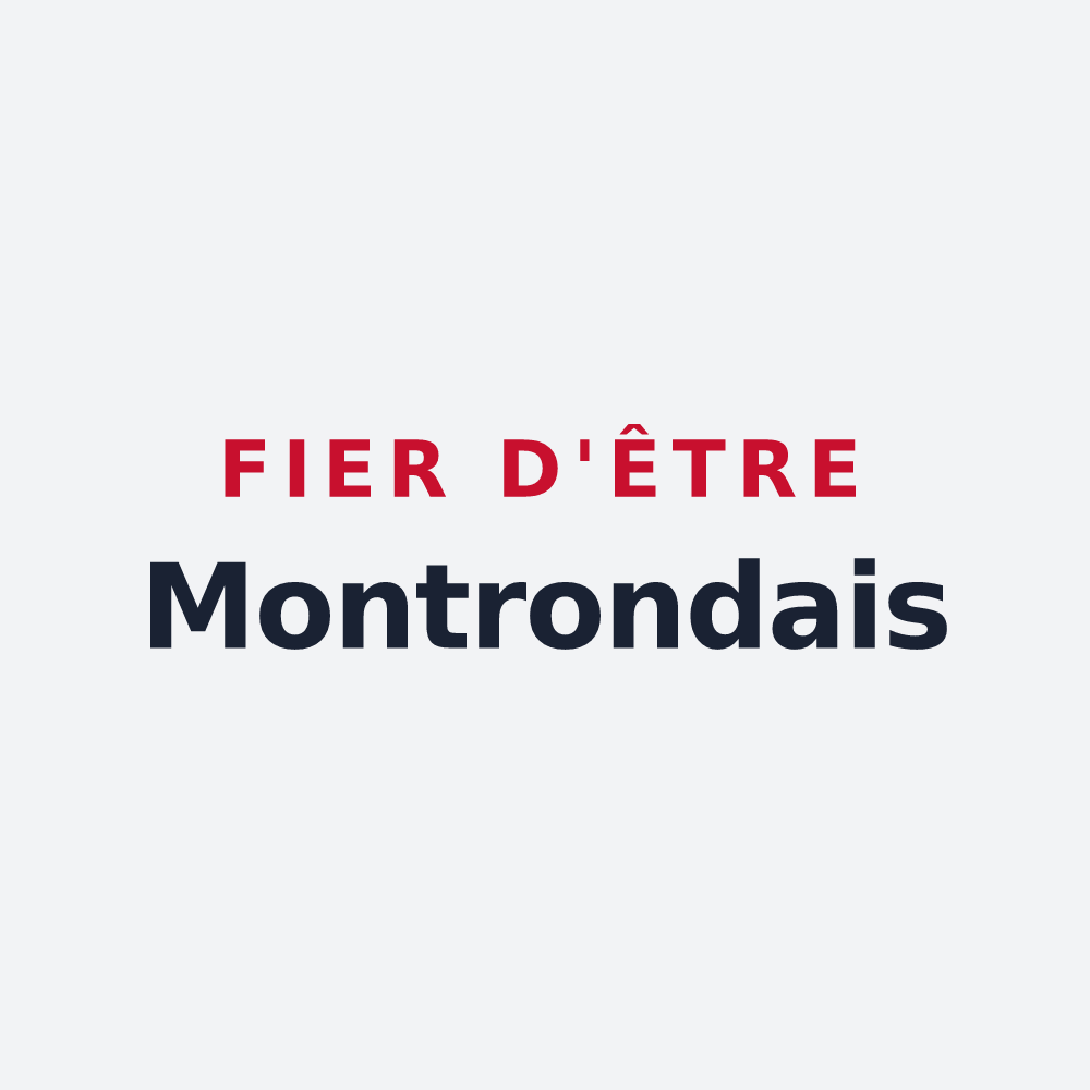 Poster « Fier d'être Montrondais » — design pour Montrond-les-Bains